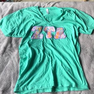 Zeta Tau Alpha letters shirt